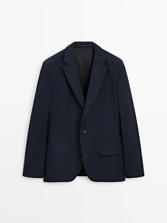 Wool Twill Blazer