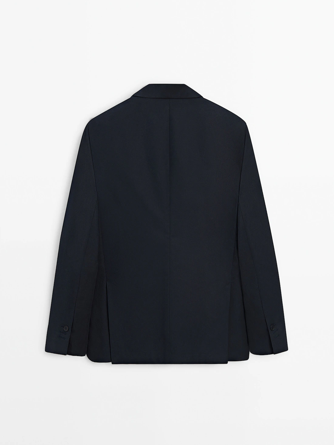 Brushed cotton micro-twill blazer