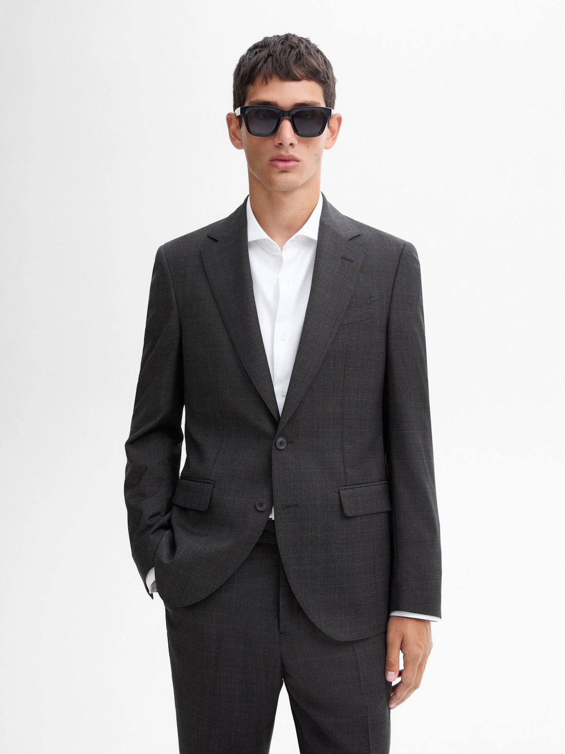 Check suit blazer