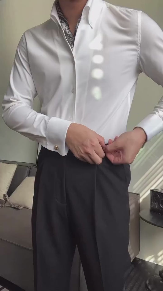Button Down Cufflinks Shirt